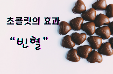 초콜렛빈혈예방