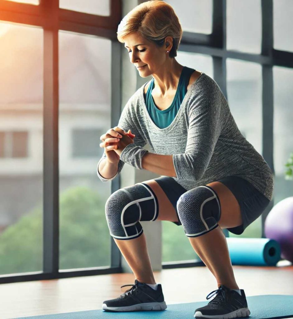 관절을 위한 중년 스쿼트