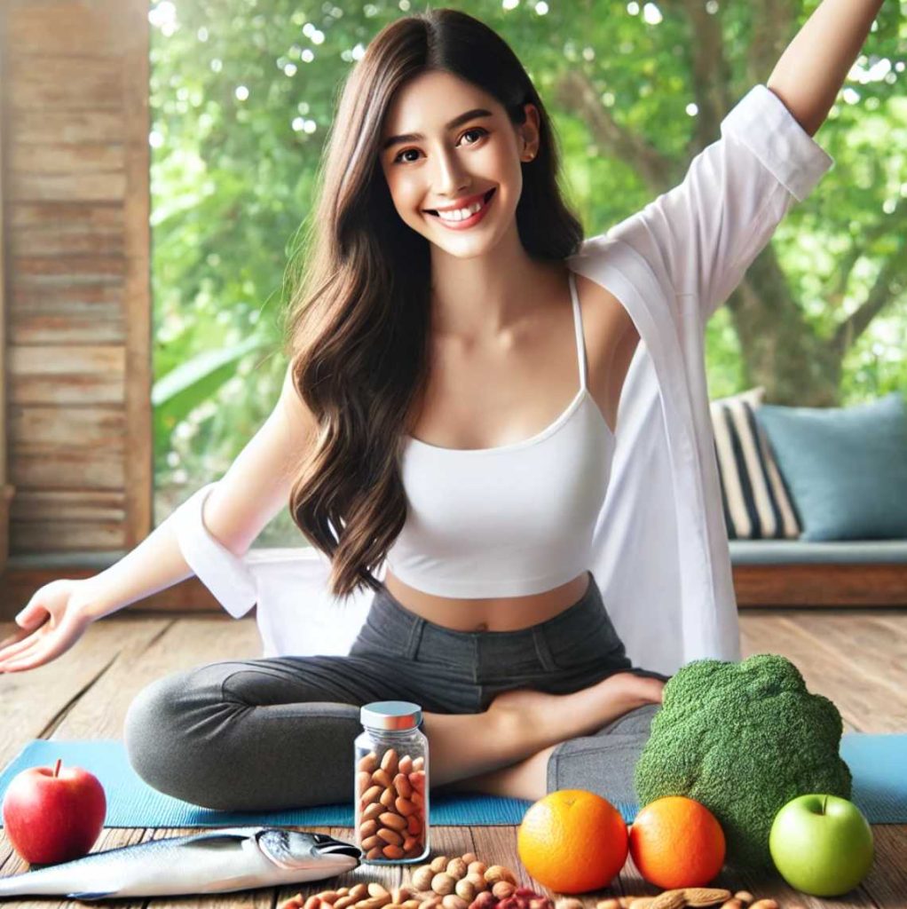 호르몬 균형을 유지하는 건강한 여성