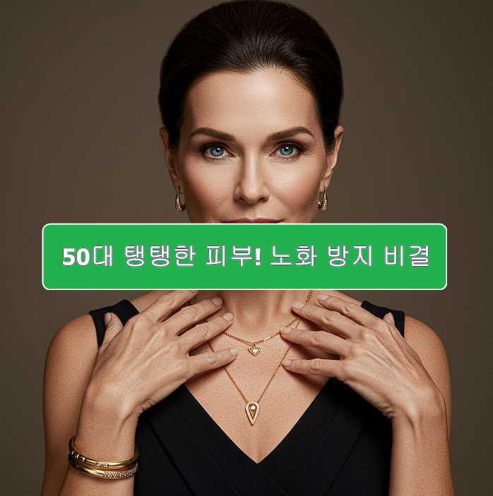 50대 탱탱한 피부! 노화 방지 비결