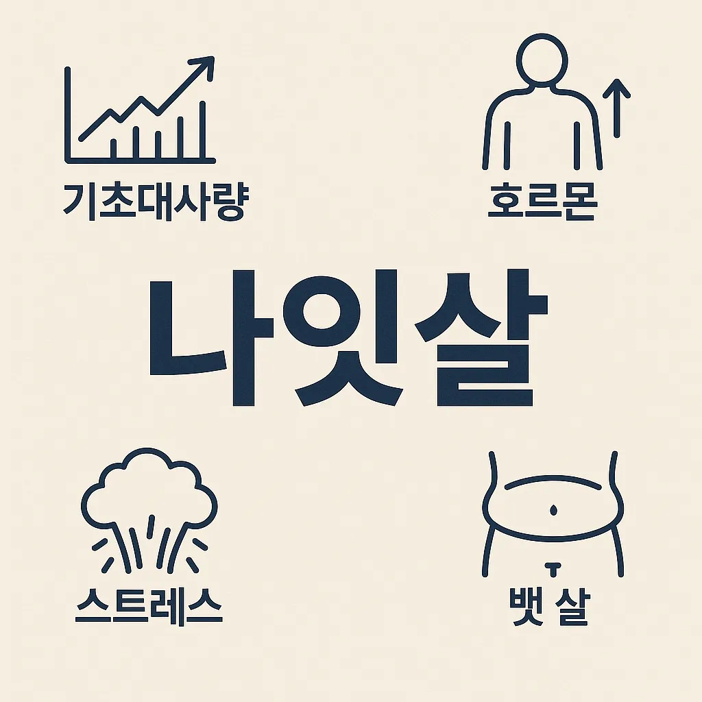 중년 뱃살 원인