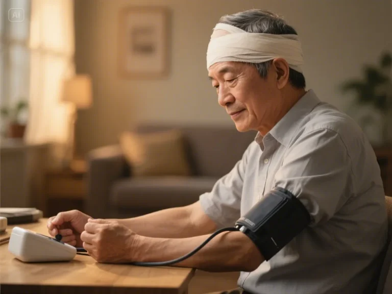 스트레스를 받는 중년 직장인