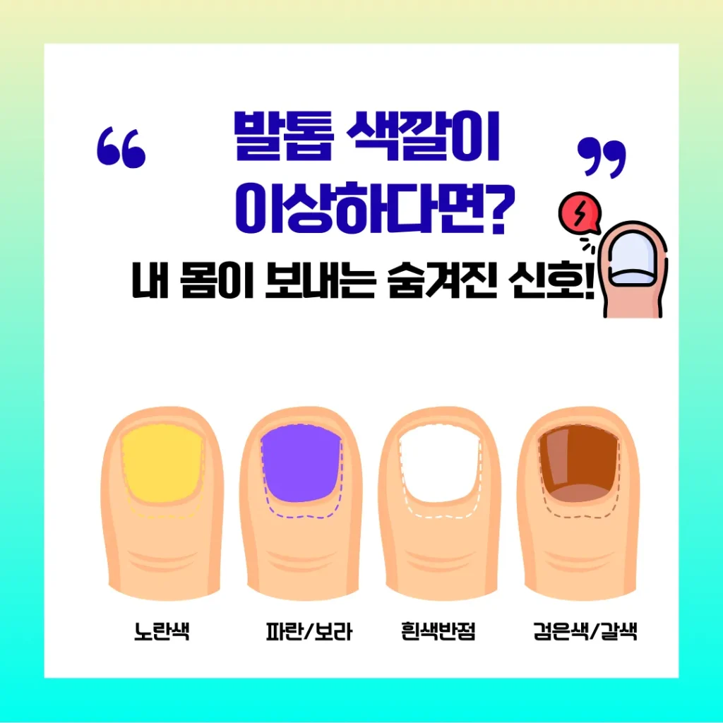 발톱 색상이상