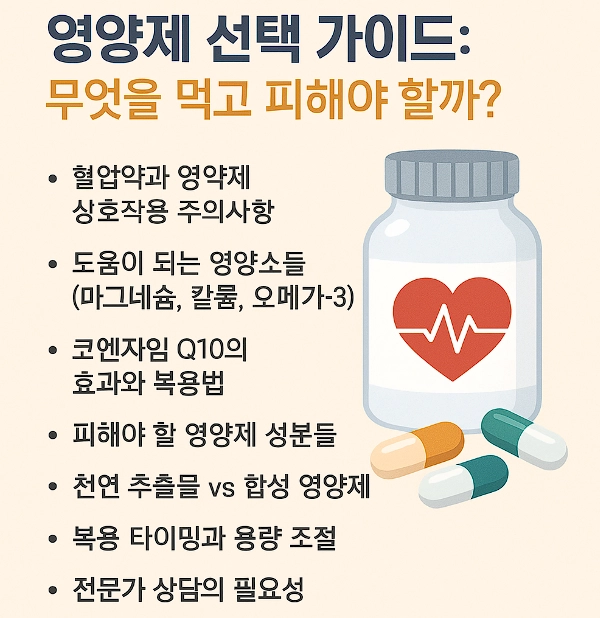 영양제 선택가이드