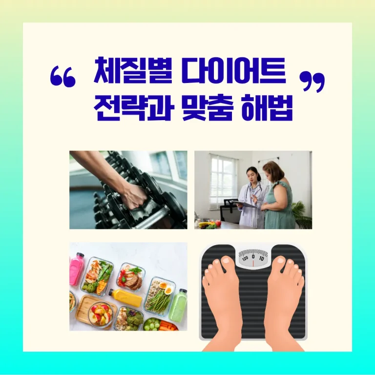 체질별 맞춤전략