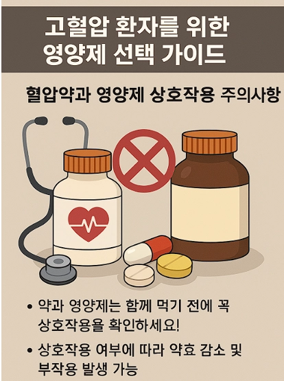 혈압약과영양제상호작용