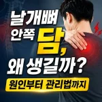 날개뼈 안쪽 담, 왜 생길까