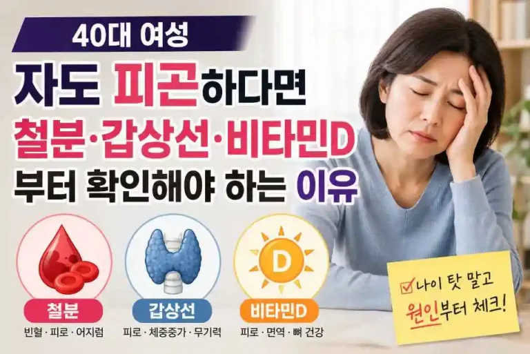 40대 여성 피곤원인