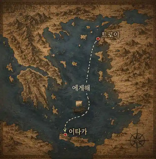 고대 그리스 지도 이타카