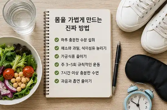 몸을 가볍게 만드는 방법