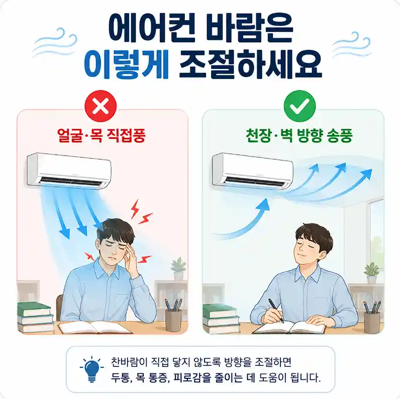 에어컨 바람 조절