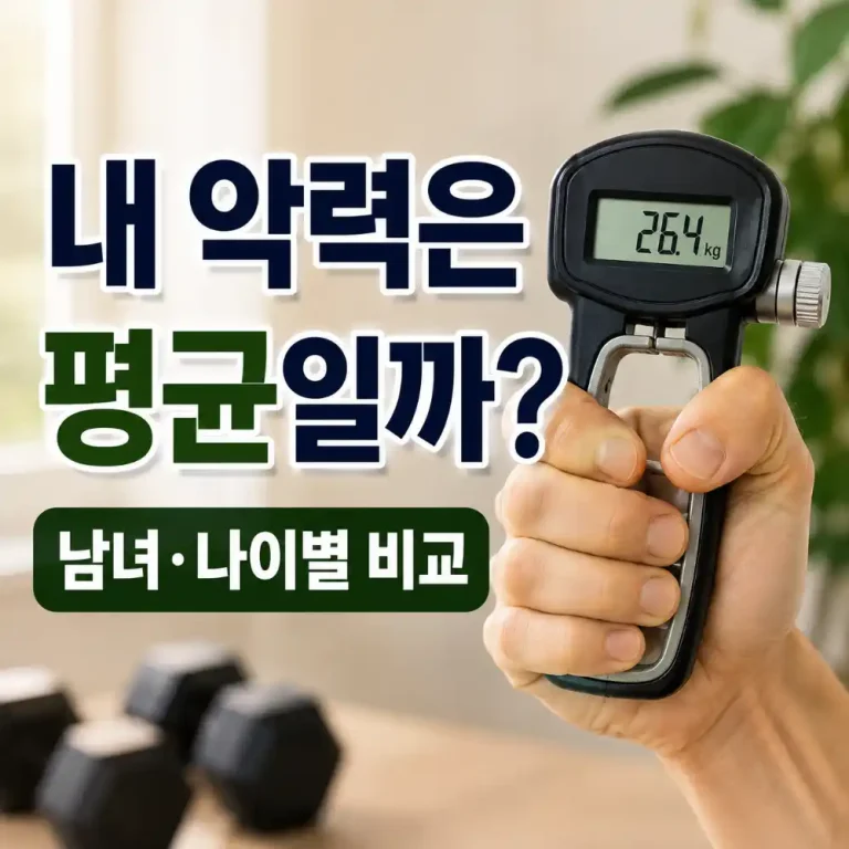 남자-여자-악력-평균