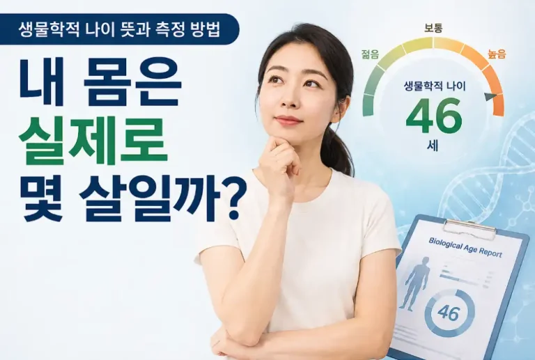 생물학적 나이 뜻과 측정방법