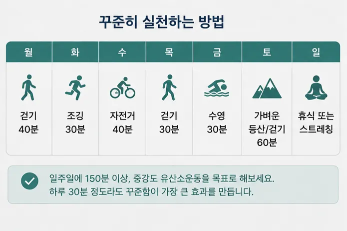 유산소운동-주150분