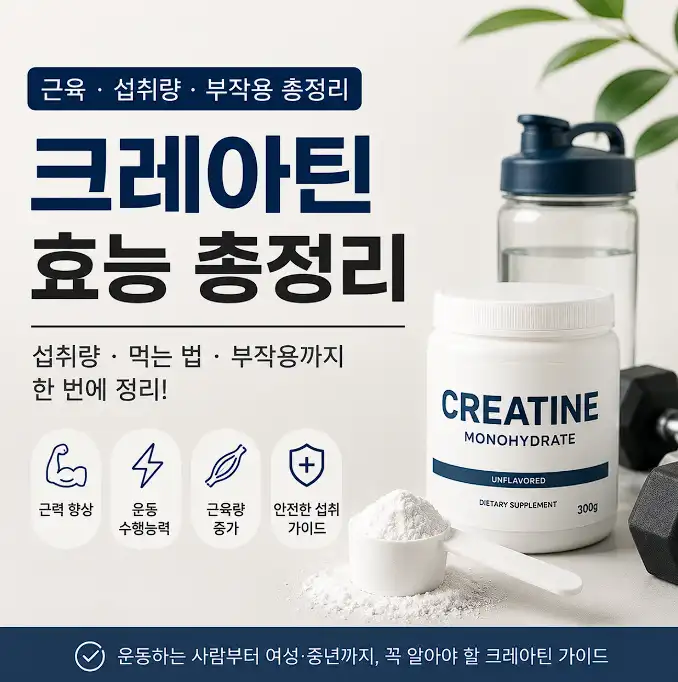 크레아틴 효능 총정리