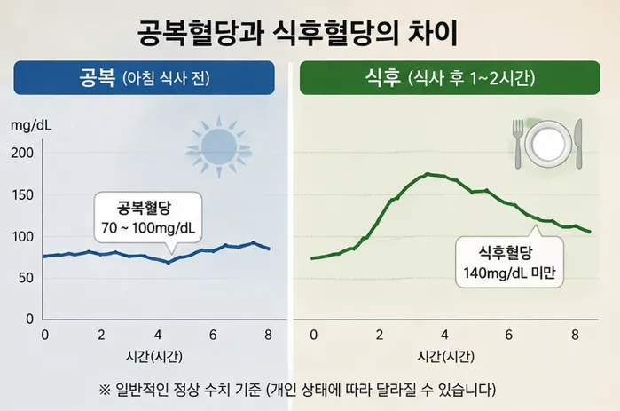 혈당정상수치-공복-식후