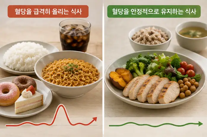 혈당정상수치-식단