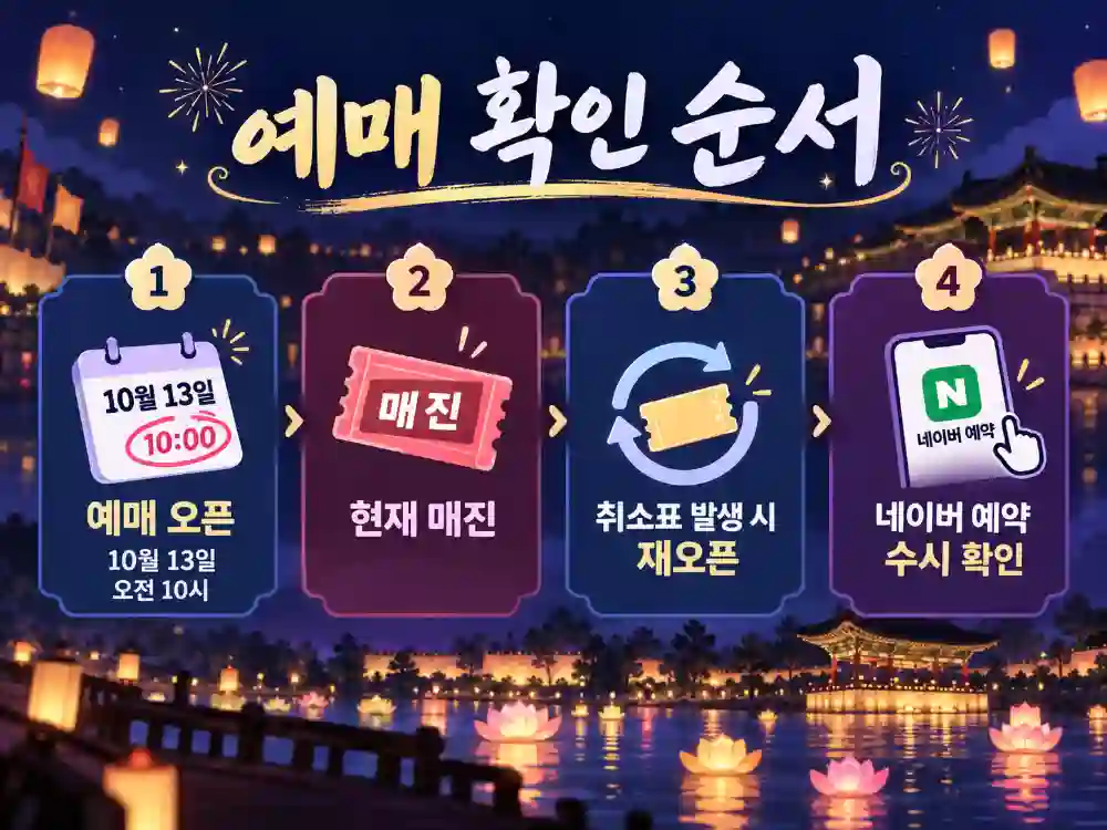 낙화놀이 예매 확인순서