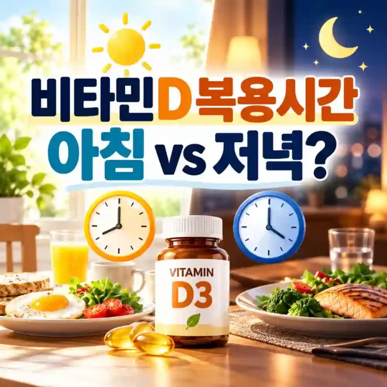 비타민D 복용시간
