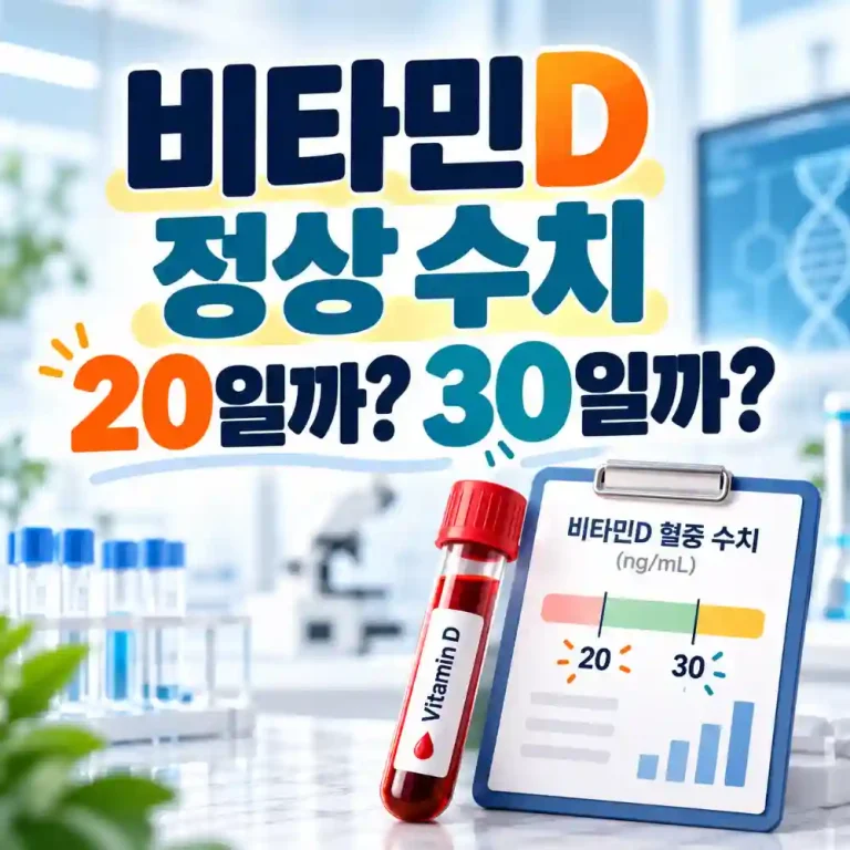 비타민D 정상 수치