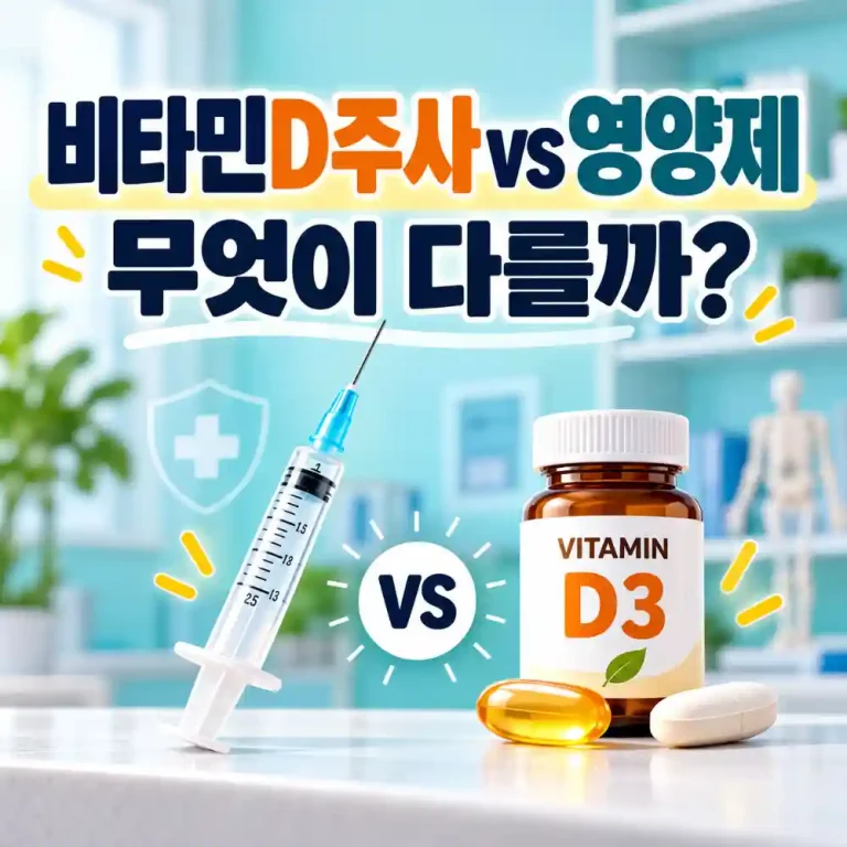 비타민D 주사 vs 영양제