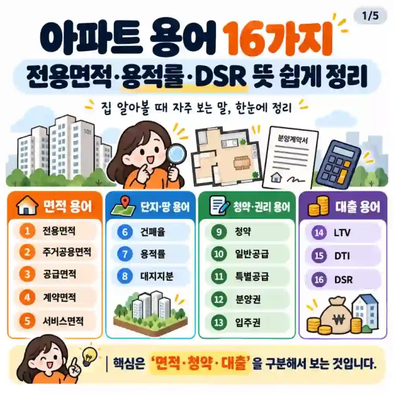 아파트용어 16가지